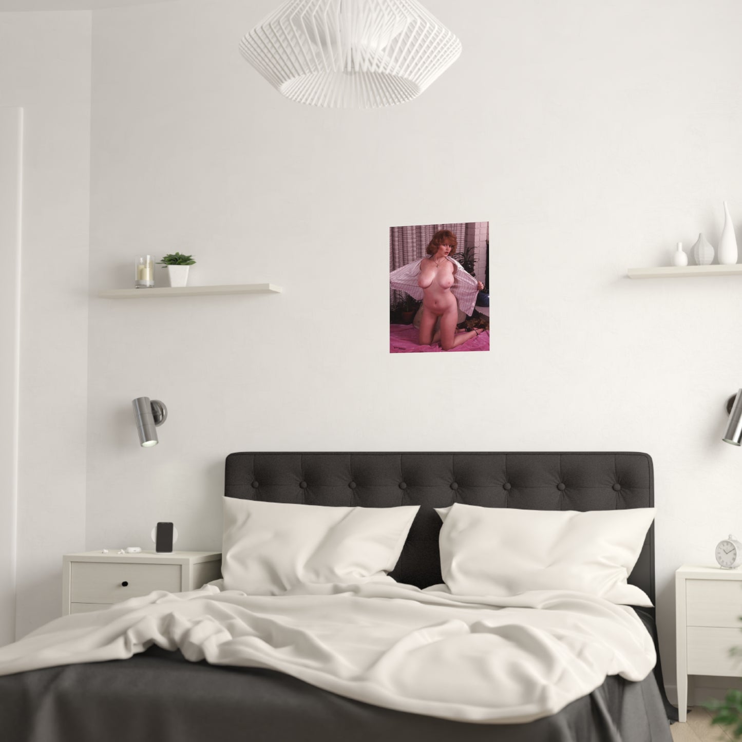 Satin Posters (210gsm) Retro Pornstar Lisa De Leeuw Nude