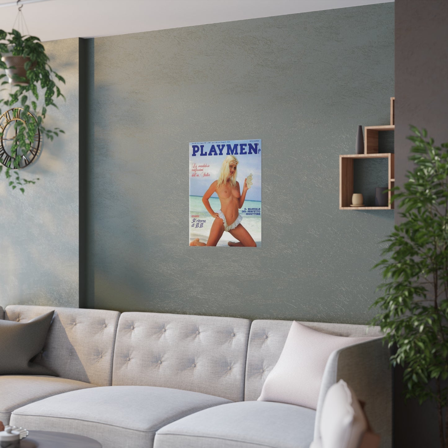 Satin Posters (210gsm) Retro Porn Star Cicciolina (Ilona Staller) Nude
