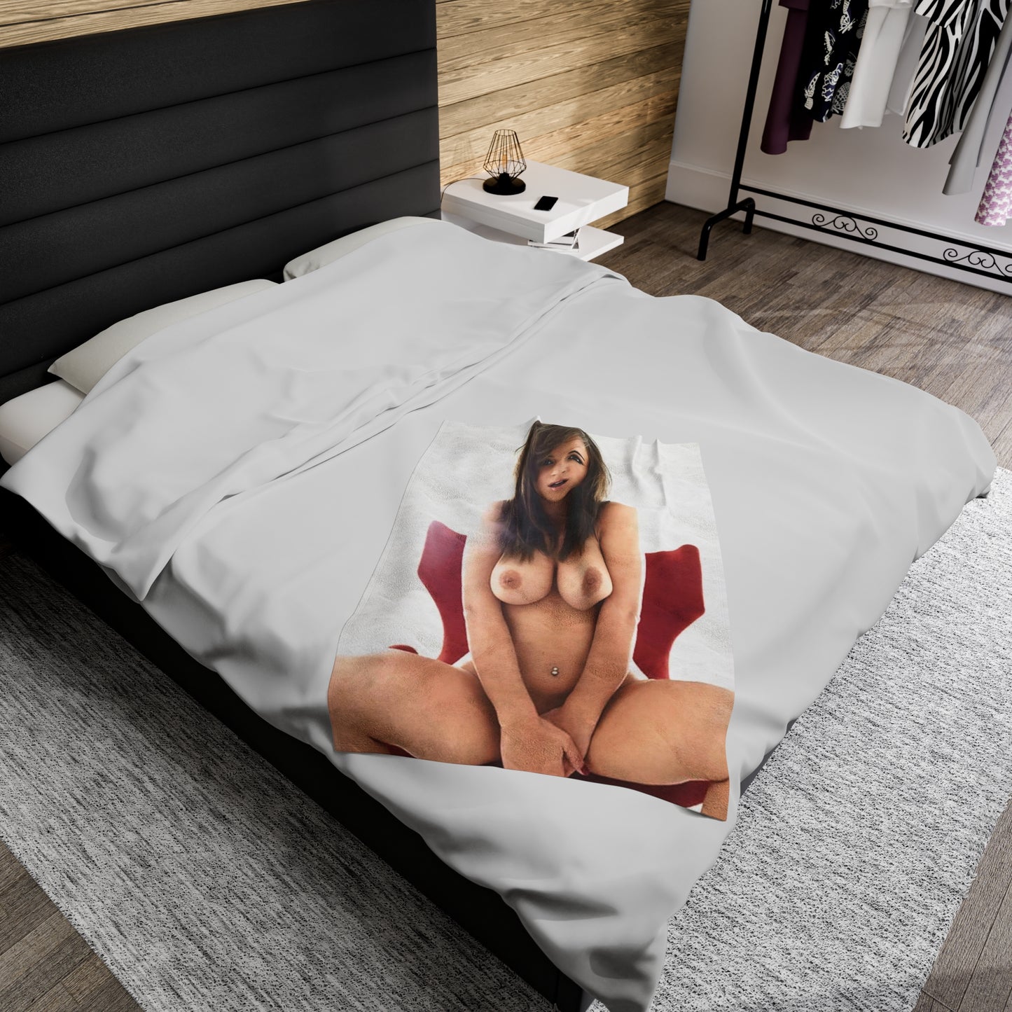 Velveteen Plush Blanket Sexy Brit Rosie Jones Nude