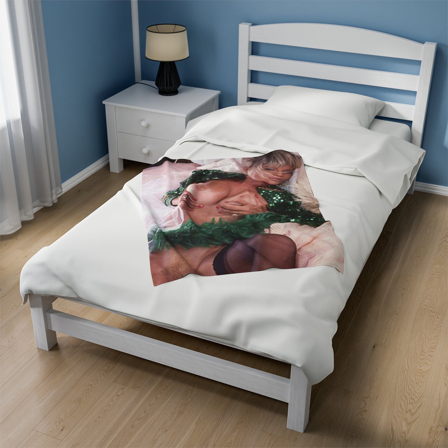 Velveteen Plush Blanket Porn Star Seka Nude