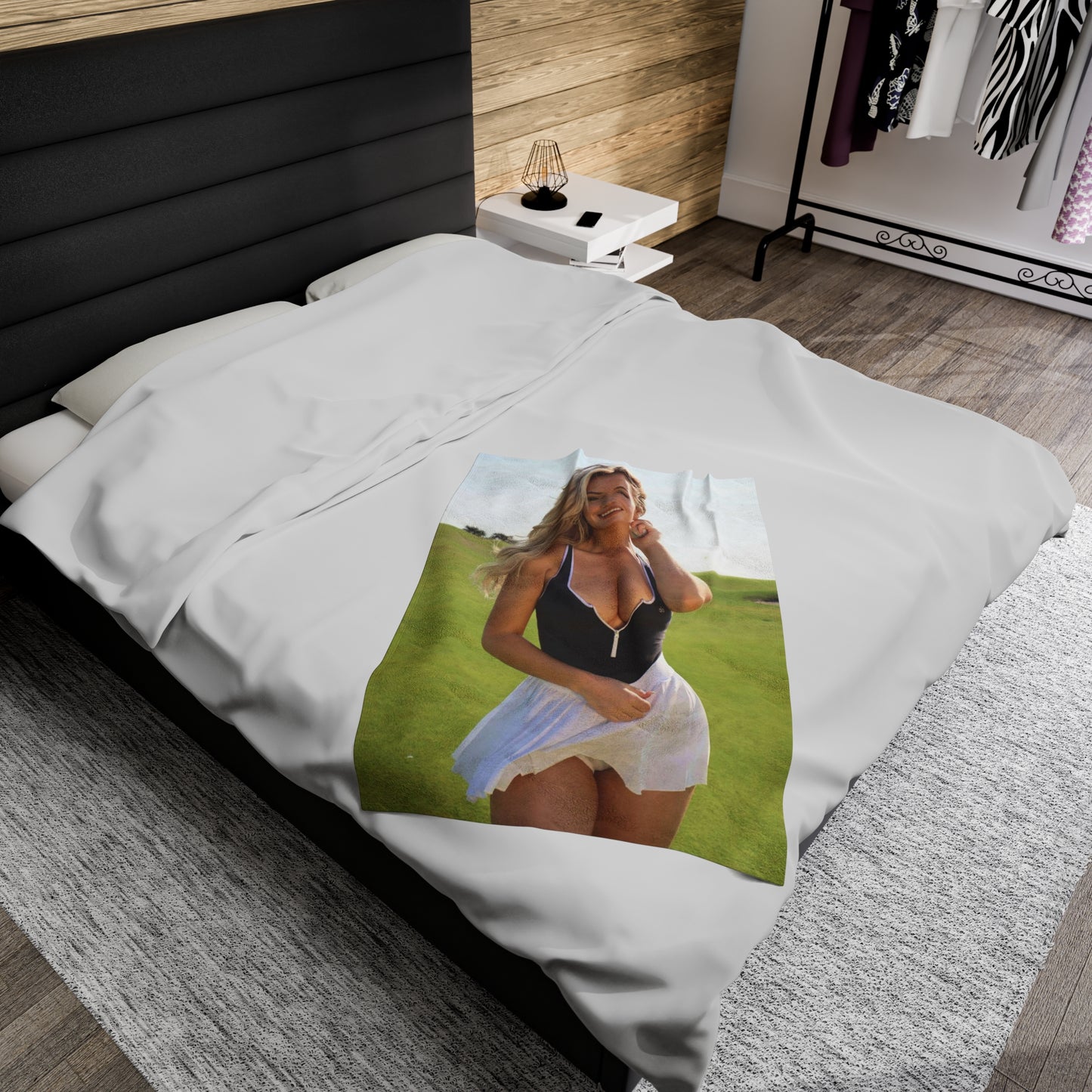 Velveteen Plush Blanket Paige Spiranac