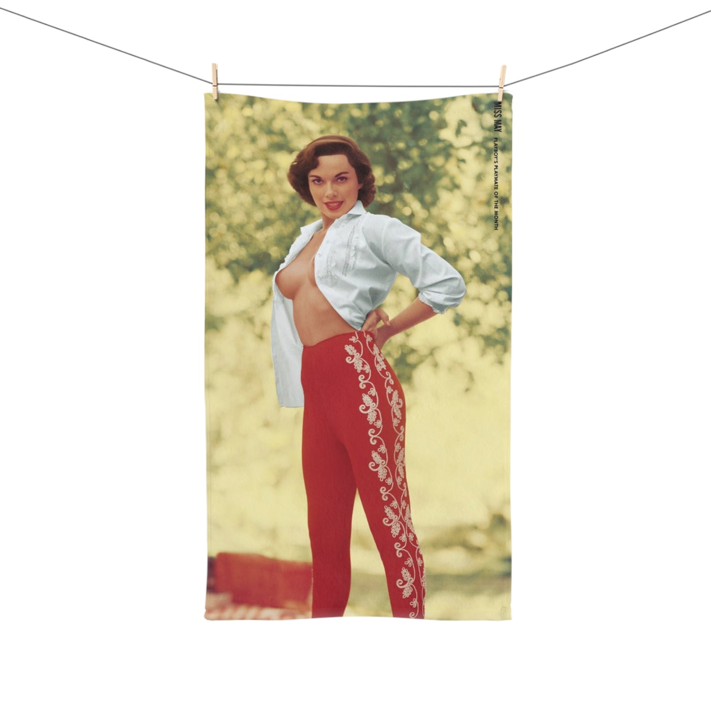 Hand Towel Playboy Playmate May 1957 Dawn Richard