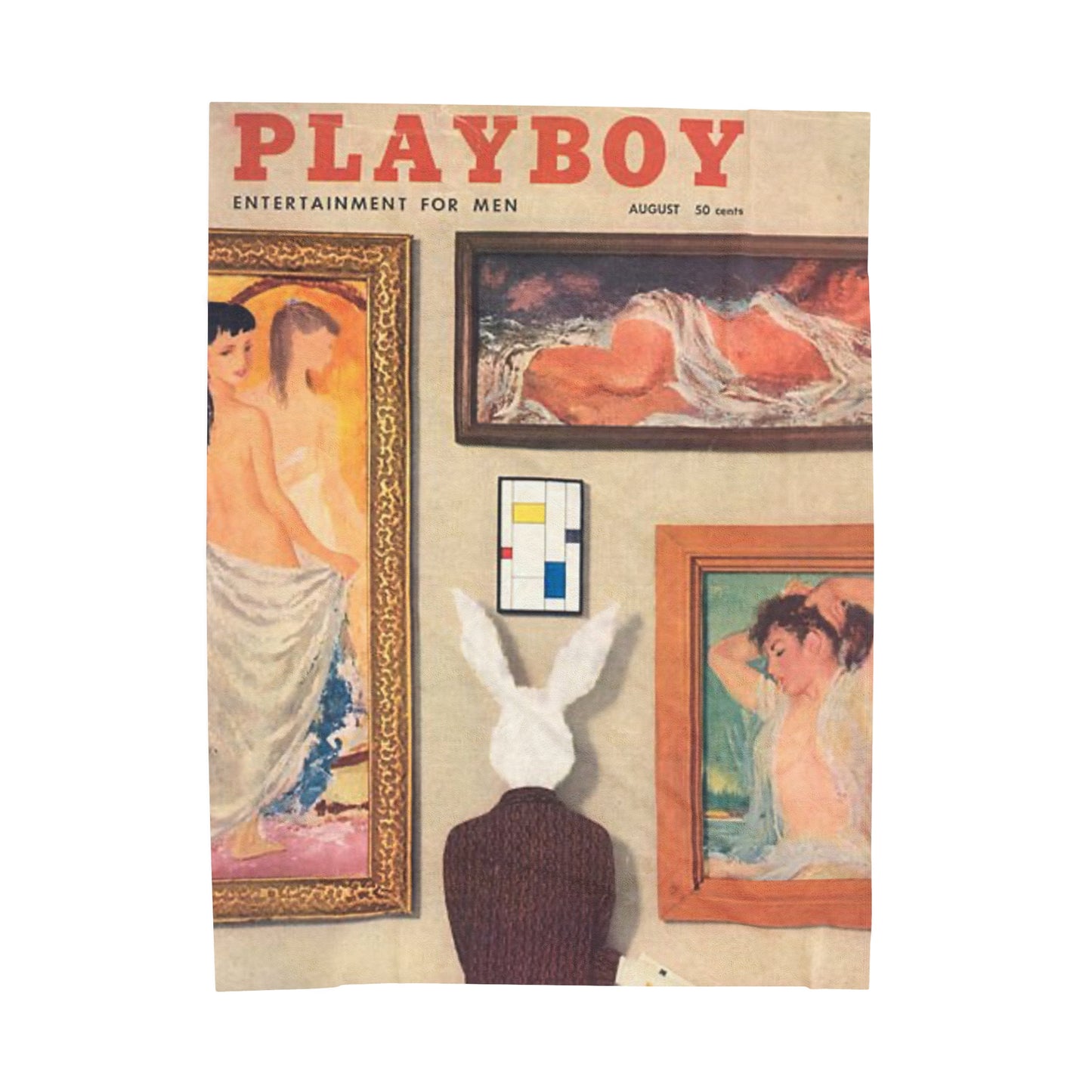 Velveteen Plush Blanket Cover August 1956
