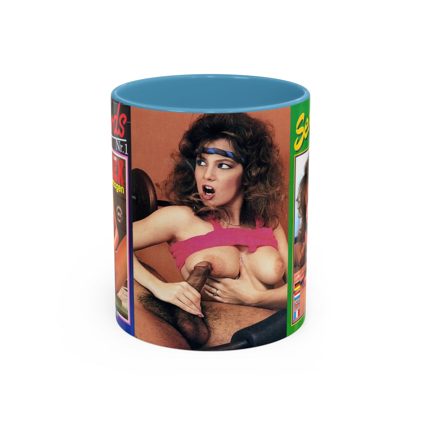 Accent Coffee Mug (11, 15oz) Traci Lords Nude Naked Retro Fuck Sex