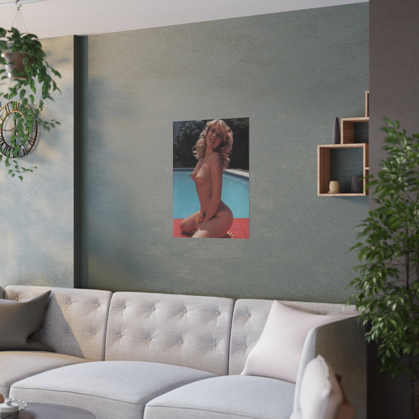 Satin Posters (210gsm) Retro Pornstar Shauna Grant Nude