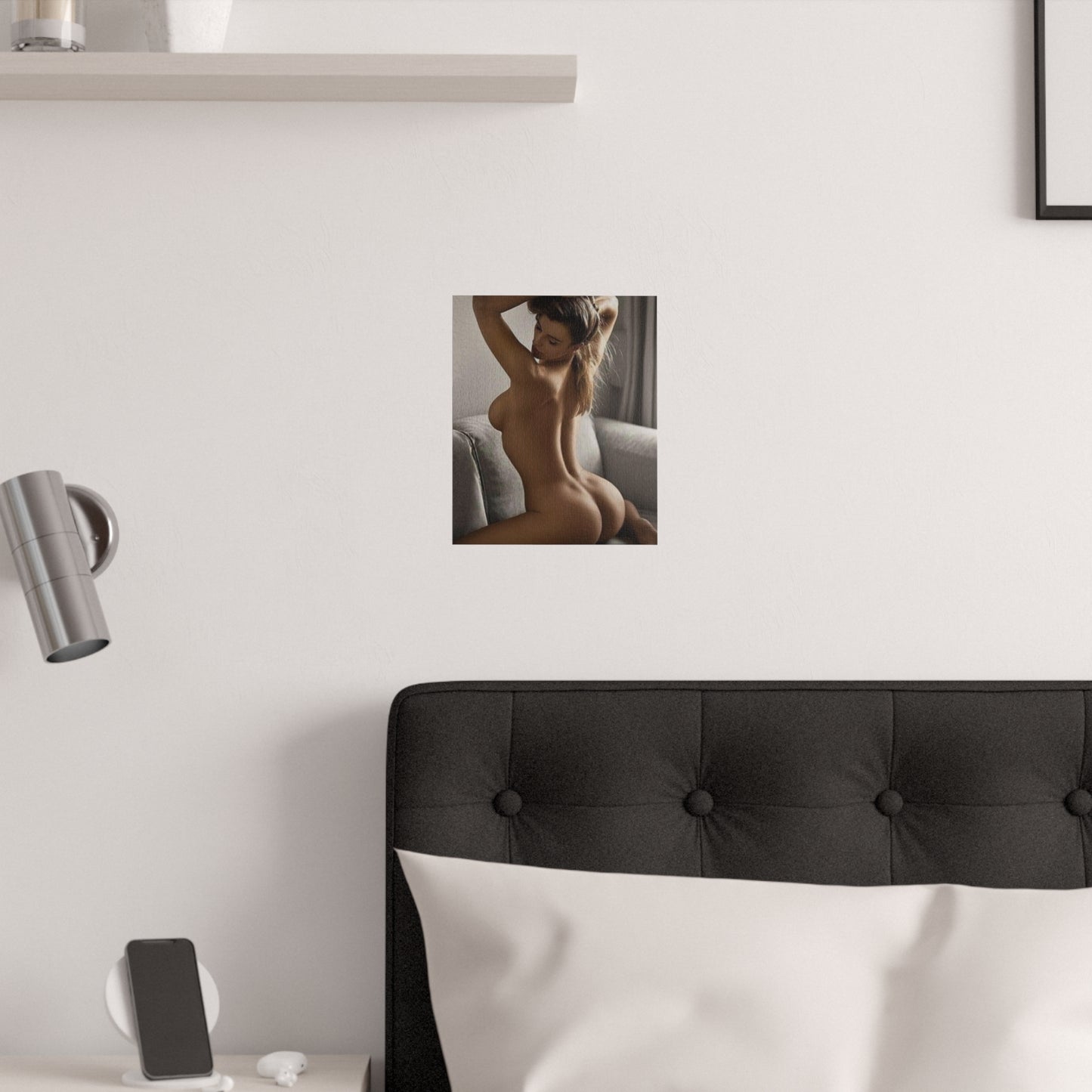 Satin Posters (210gsm) Sexy Pose on Sofa