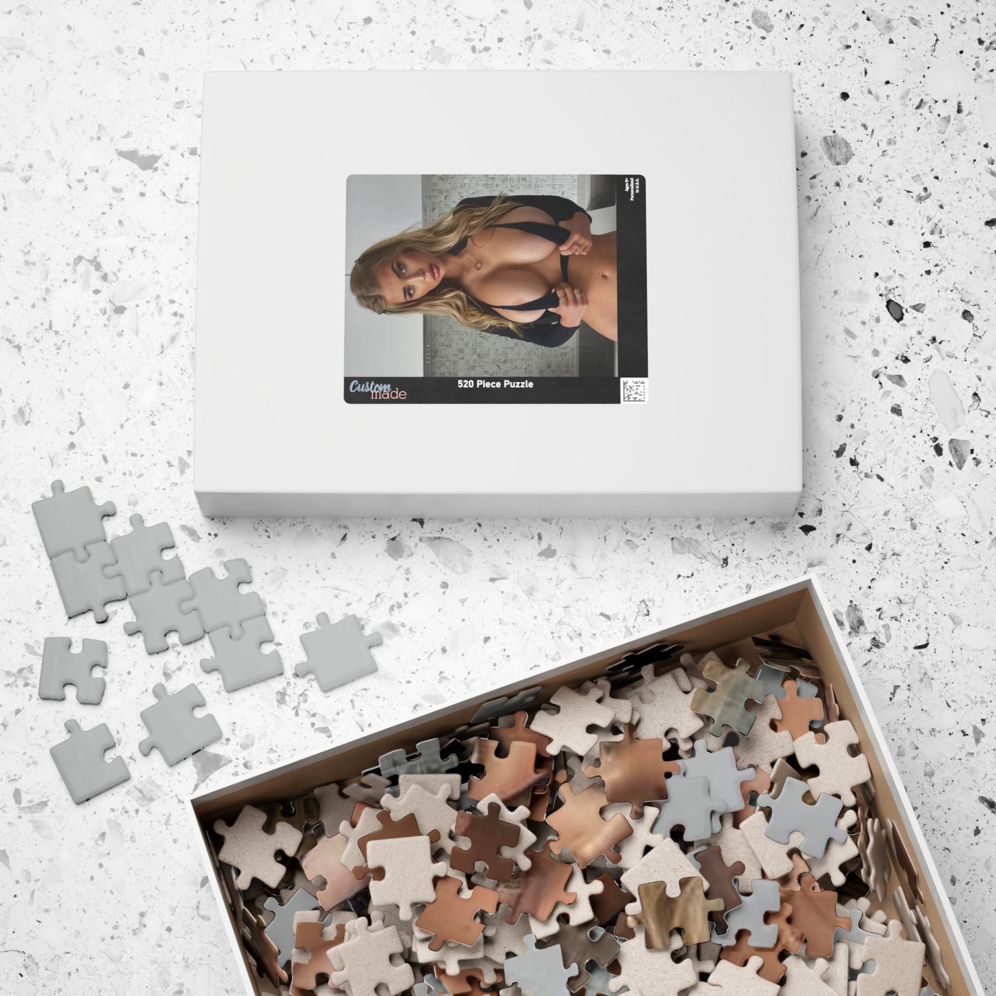 Puzzle (110, 252, 500, 1014-piece) Sexy Almost Nude Tease
