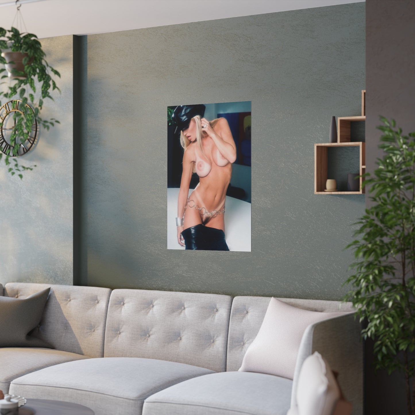 Satin Posters (210gsm) Retro Adult Star Janine Lindenmulder Nude