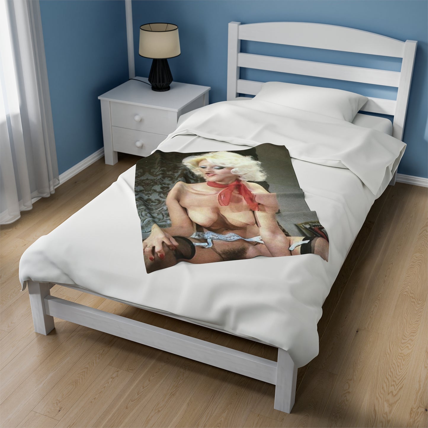Velveteen Plush Blanket Porn Star Seka Nude