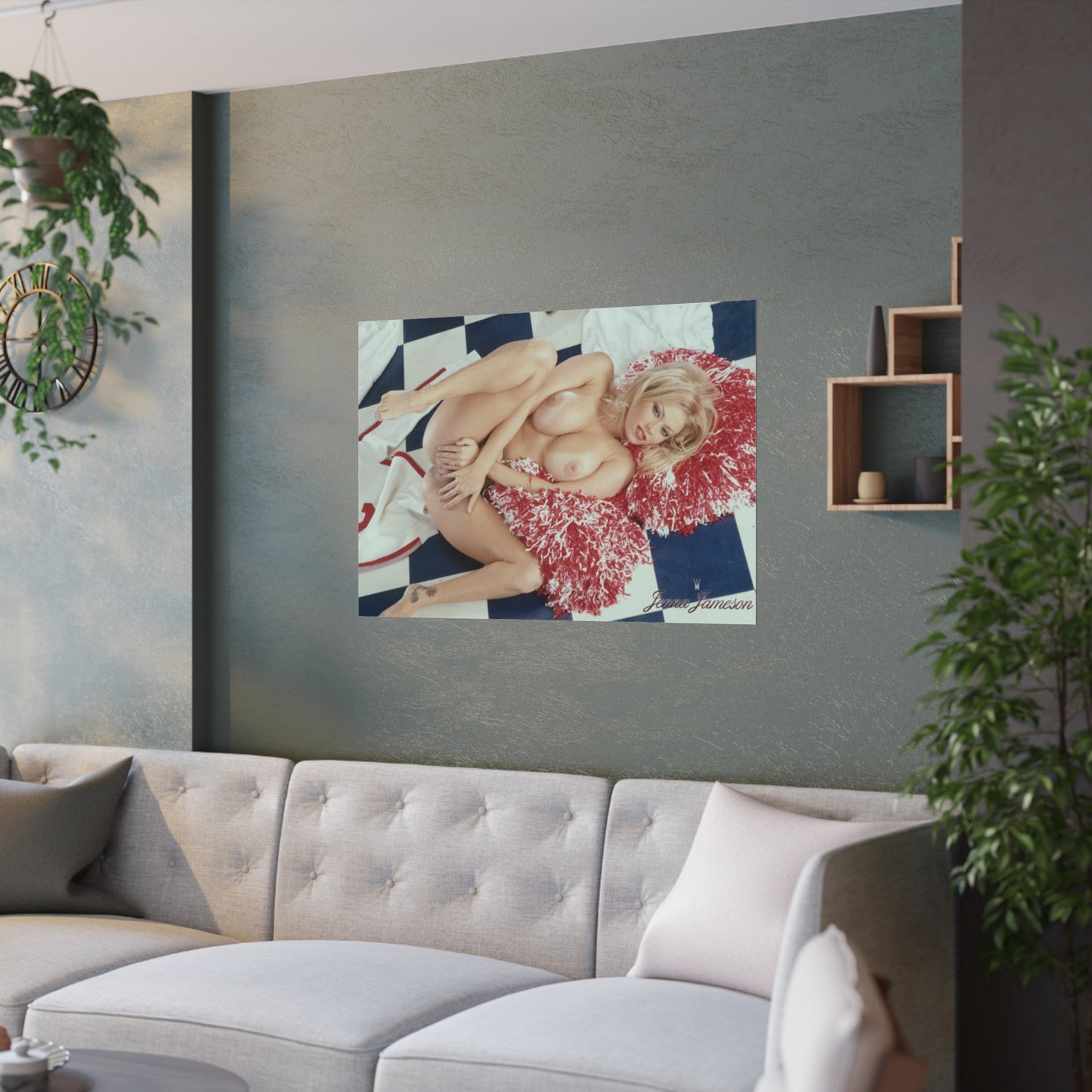 Satin Posters (210gsm) Jenna Jameson Nude Cheerleader