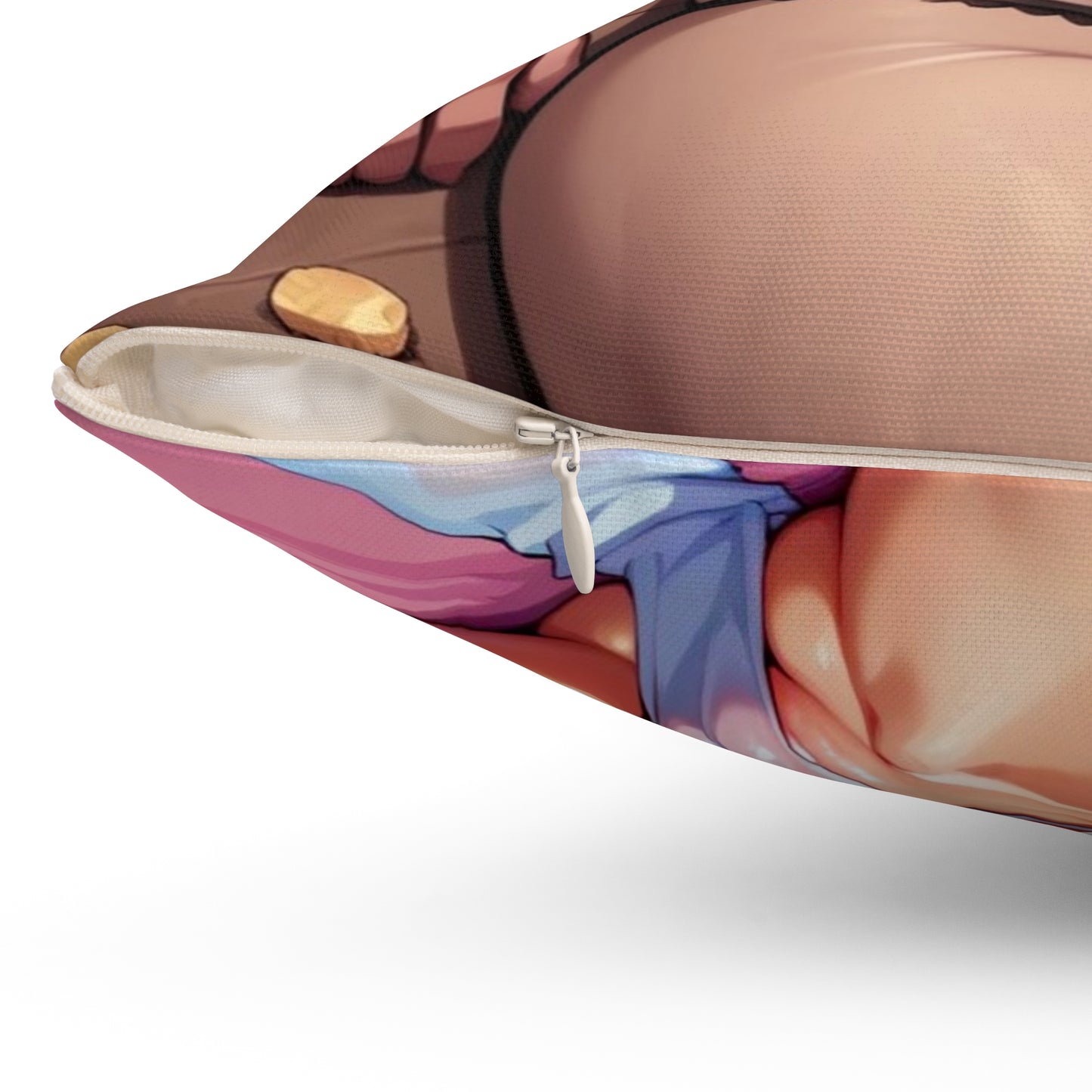 Spun Polyester Square Pillow Meg Griffin Nude