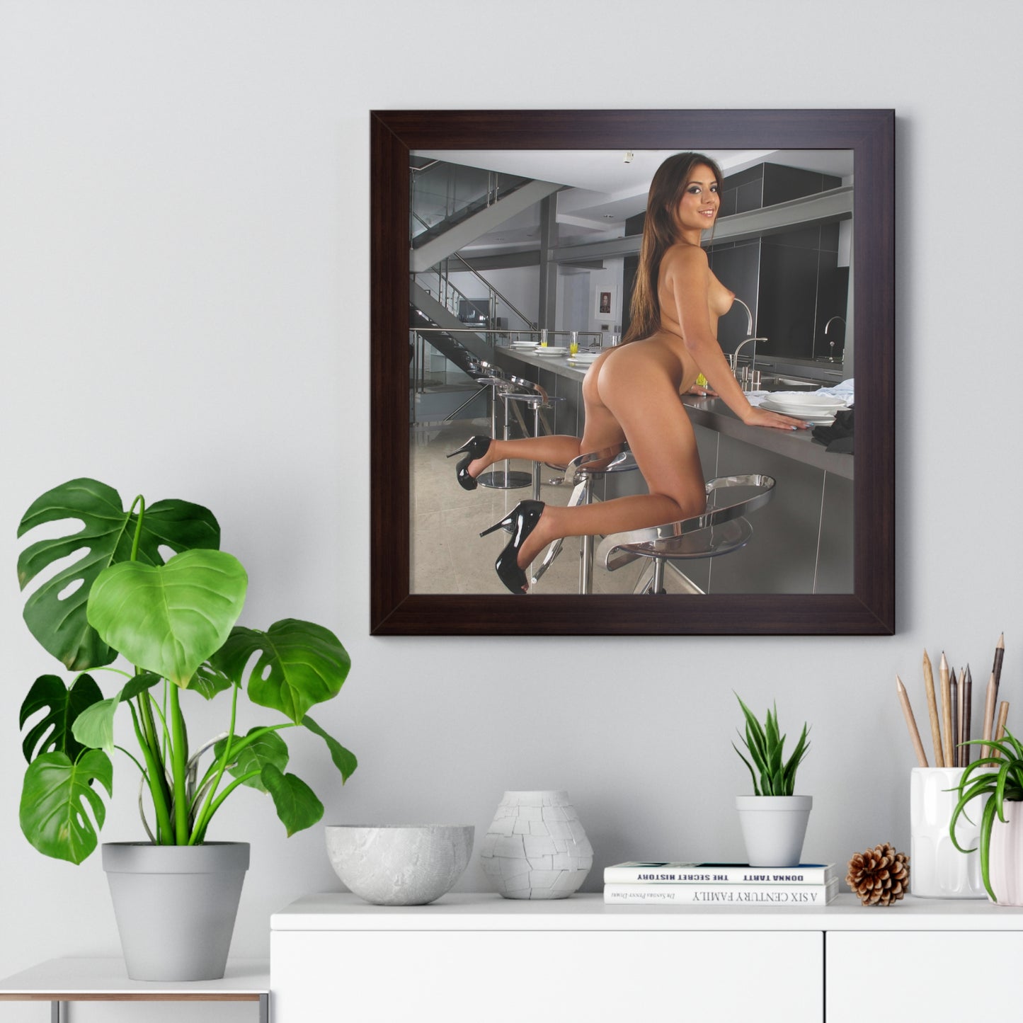 Framed Vertical Poster Porn Star Jynx Maze Nude