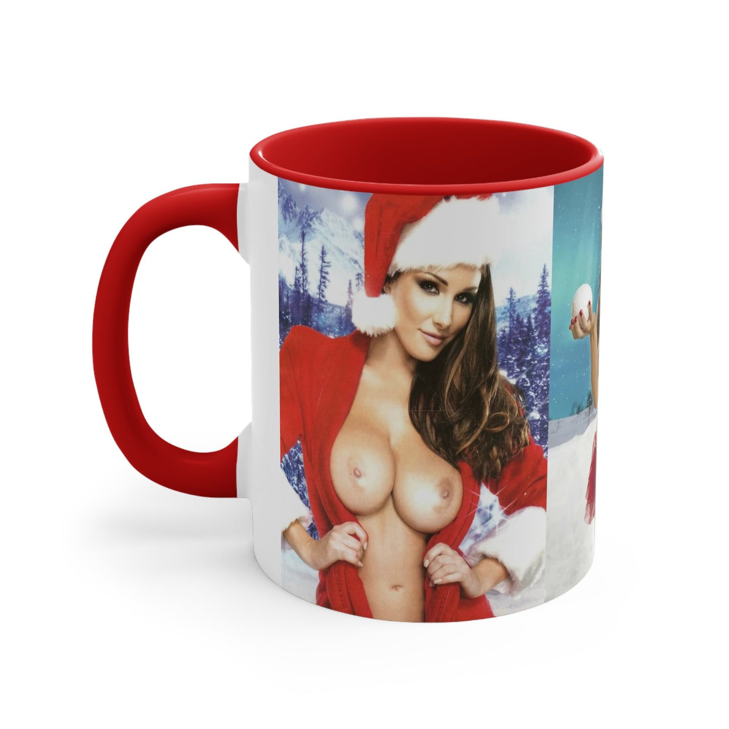 Accent Coffee Mug, 11oz Nude Christmas Pornstars