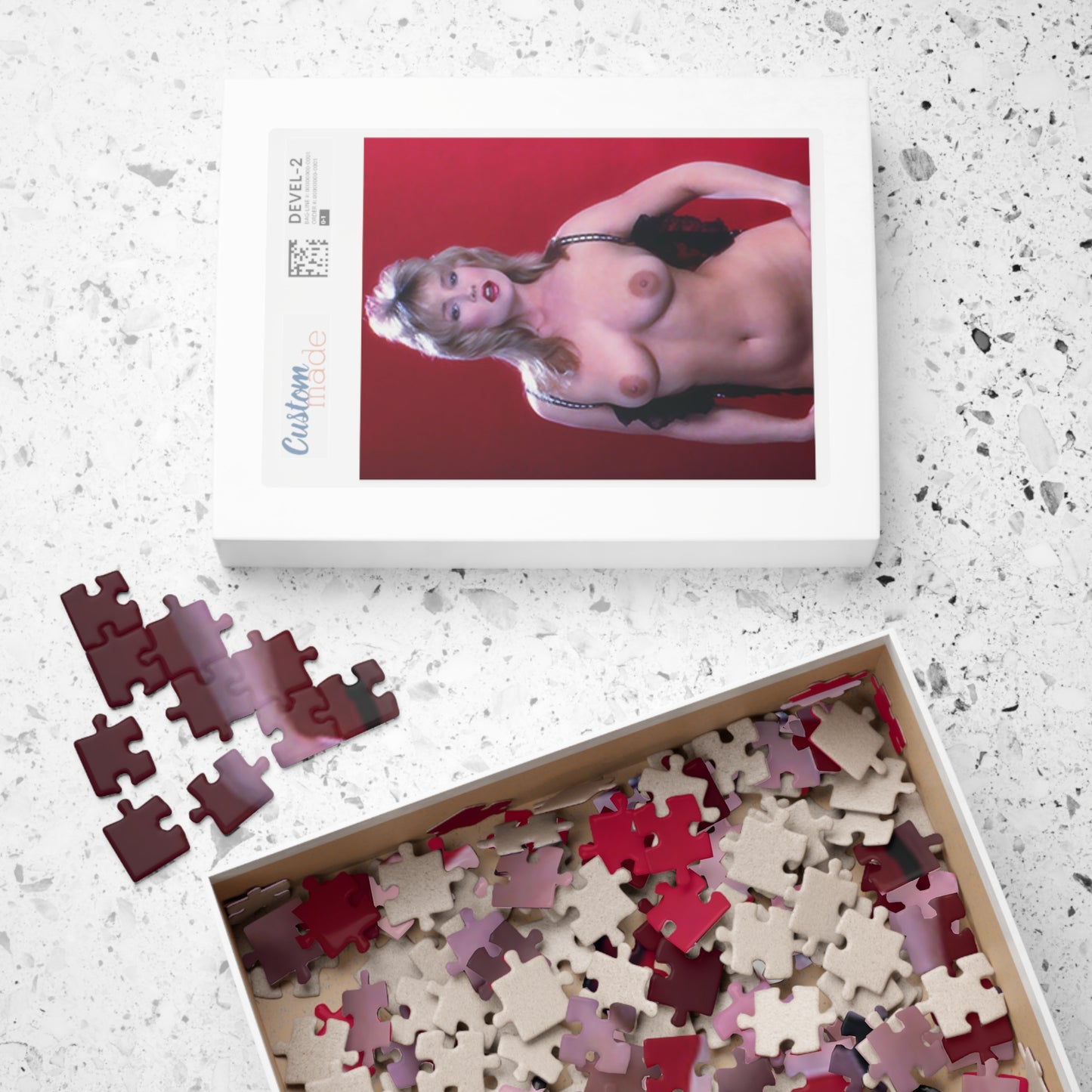 Puzzle (110, 252, 500, 1014-piece) Retro Pornstar Taija Rae Nude
