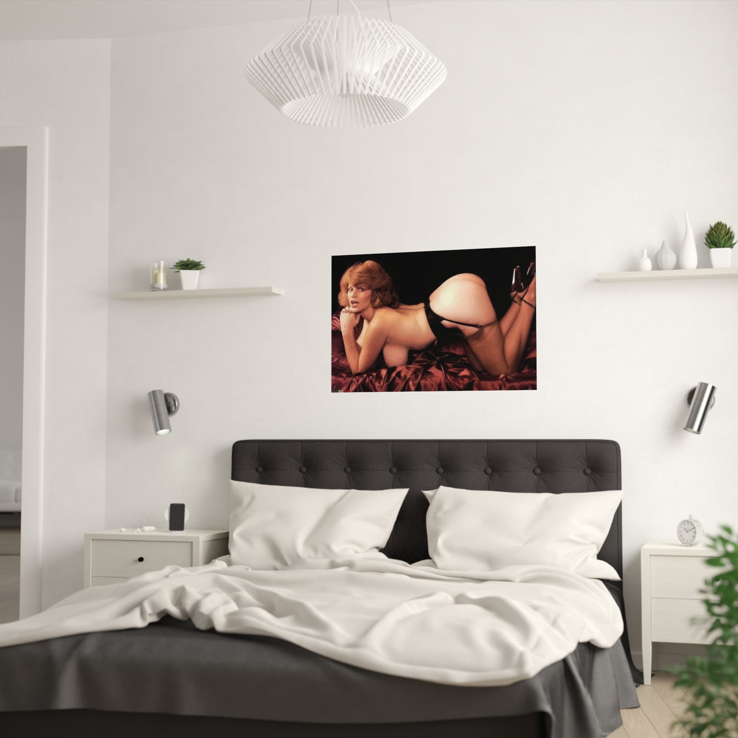 Satin Posters (210gsm) Retro Pornstar Lisa De Leeuw Nude