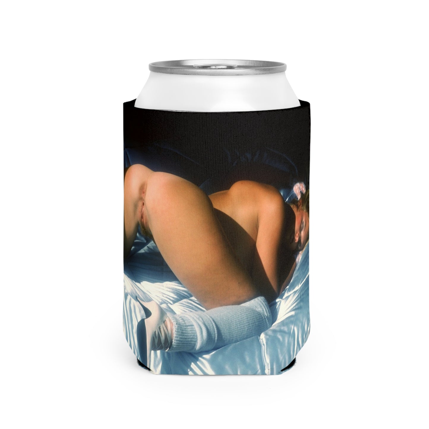 Can Cooler Sleeve Custom Nude In Bed