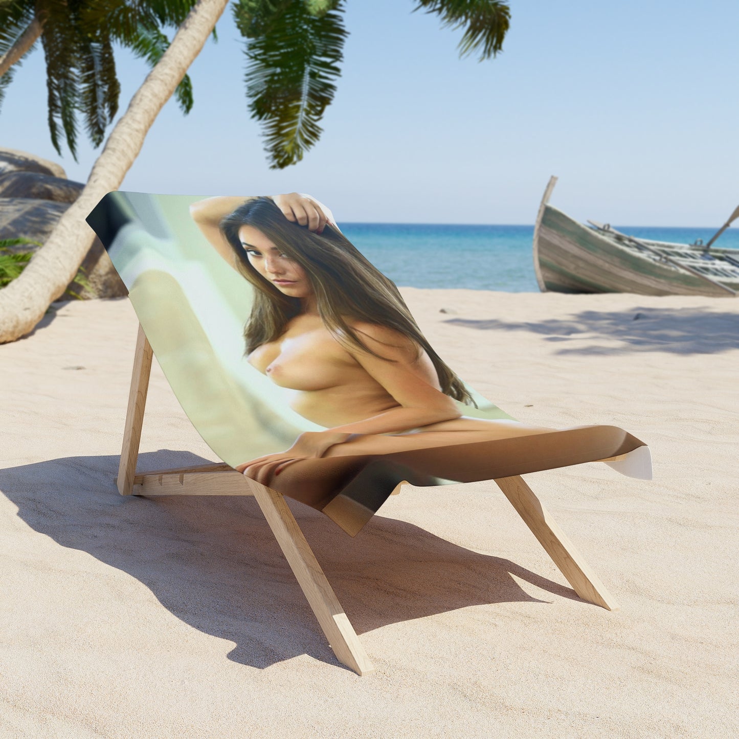 Beach Towel Eva Lovia Nude