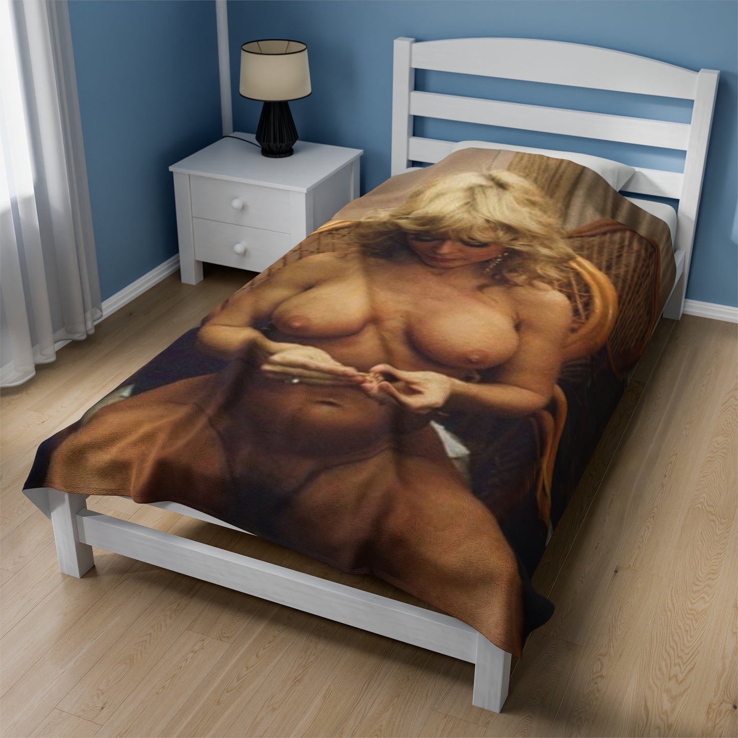 Velveteen Plush Blanket Porn Star Nina Hartley Nude