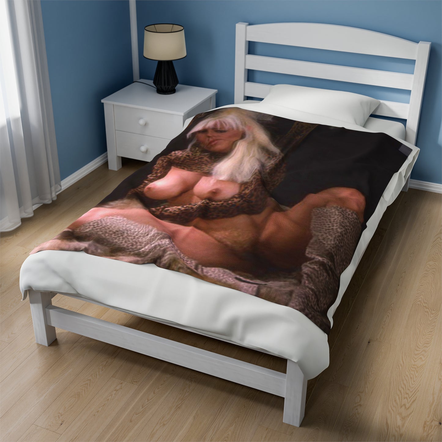 Velveteen Plush Blanket Porn Star Seka Nude