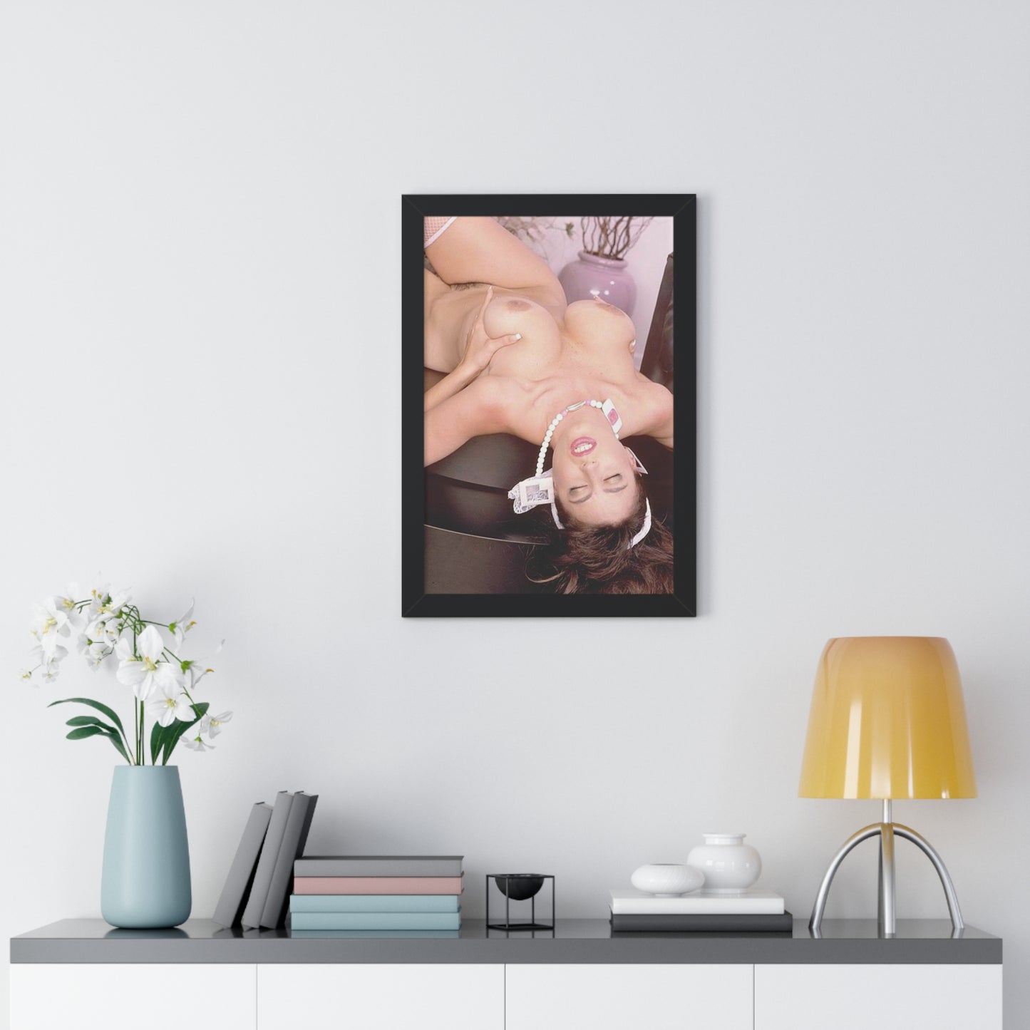 Framed Vertical Poster Porn Star Christy Canyon Nude