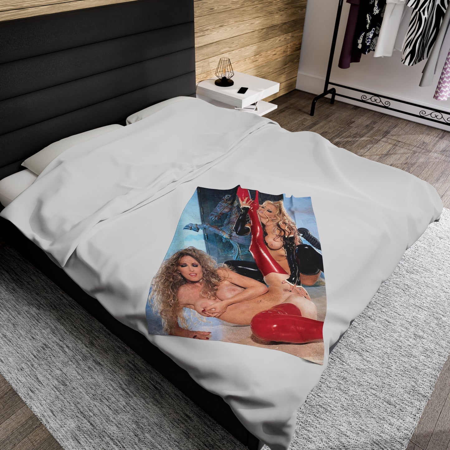 Velveteen Plush Blanket Jenna Jameson and Janine Lindenmulder