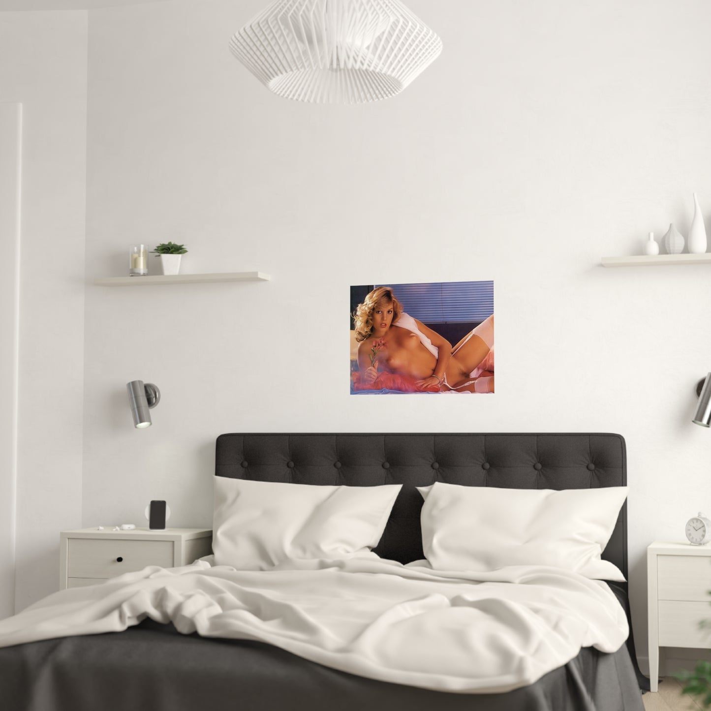 Satin Posters (210gsm) Retro Pornstar Shauna Grant Nude