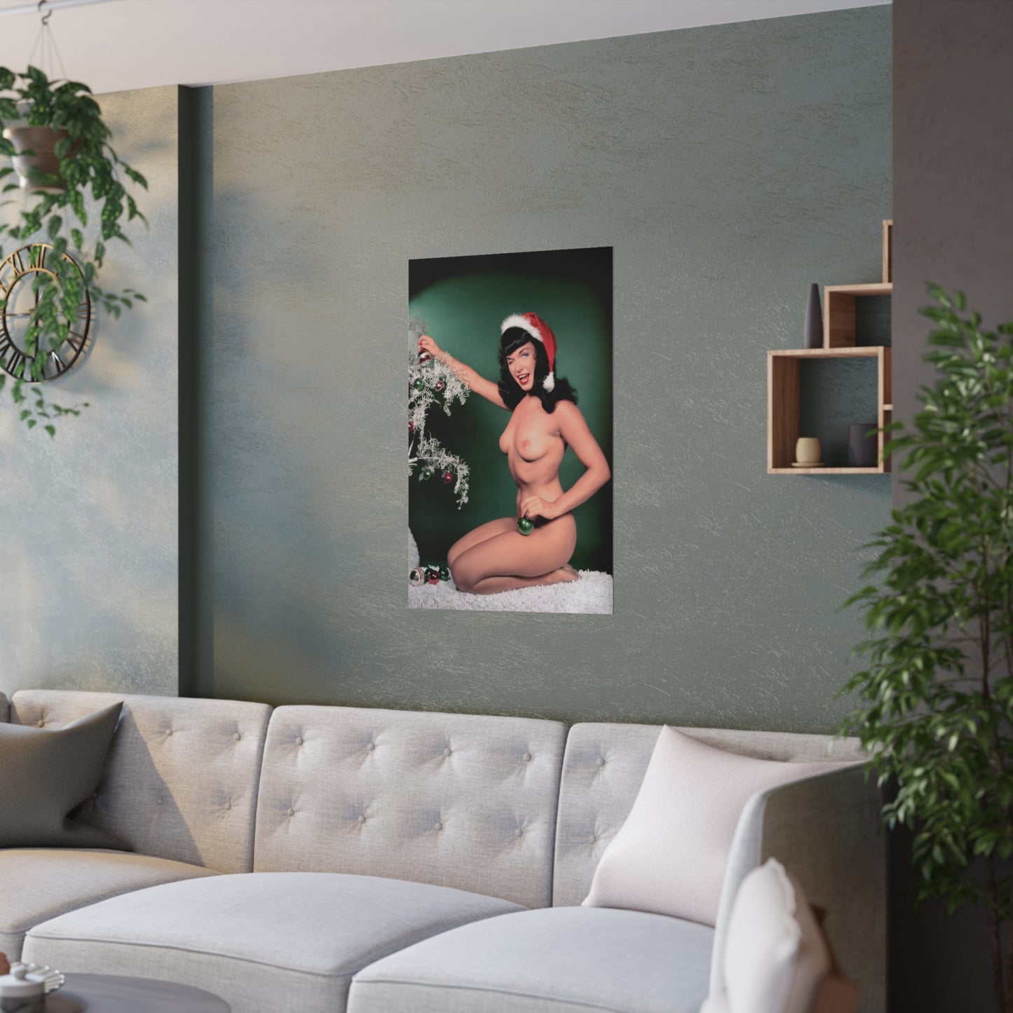 Satin Posters (210gsm) Playmate January 1955 Bettie Page