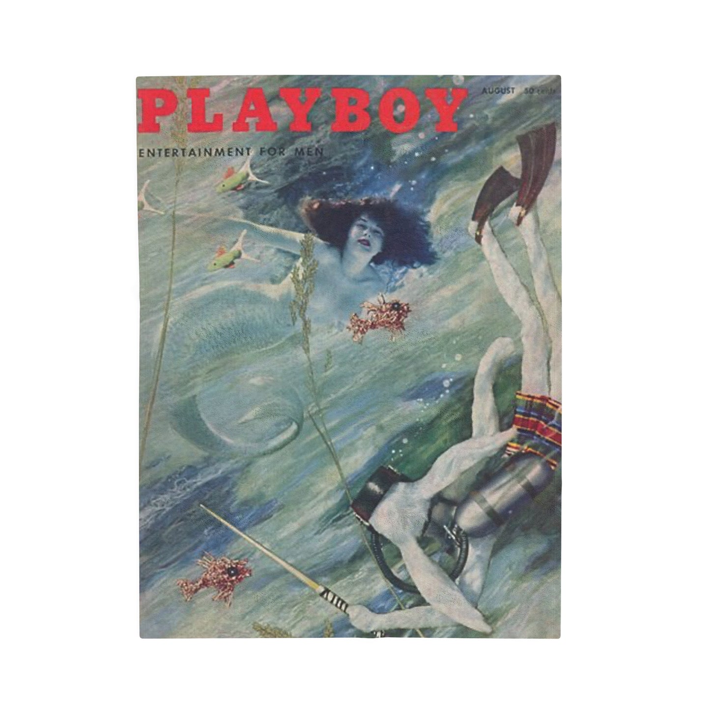 Velveteen Plush Blanket Magazine Cover August 1955