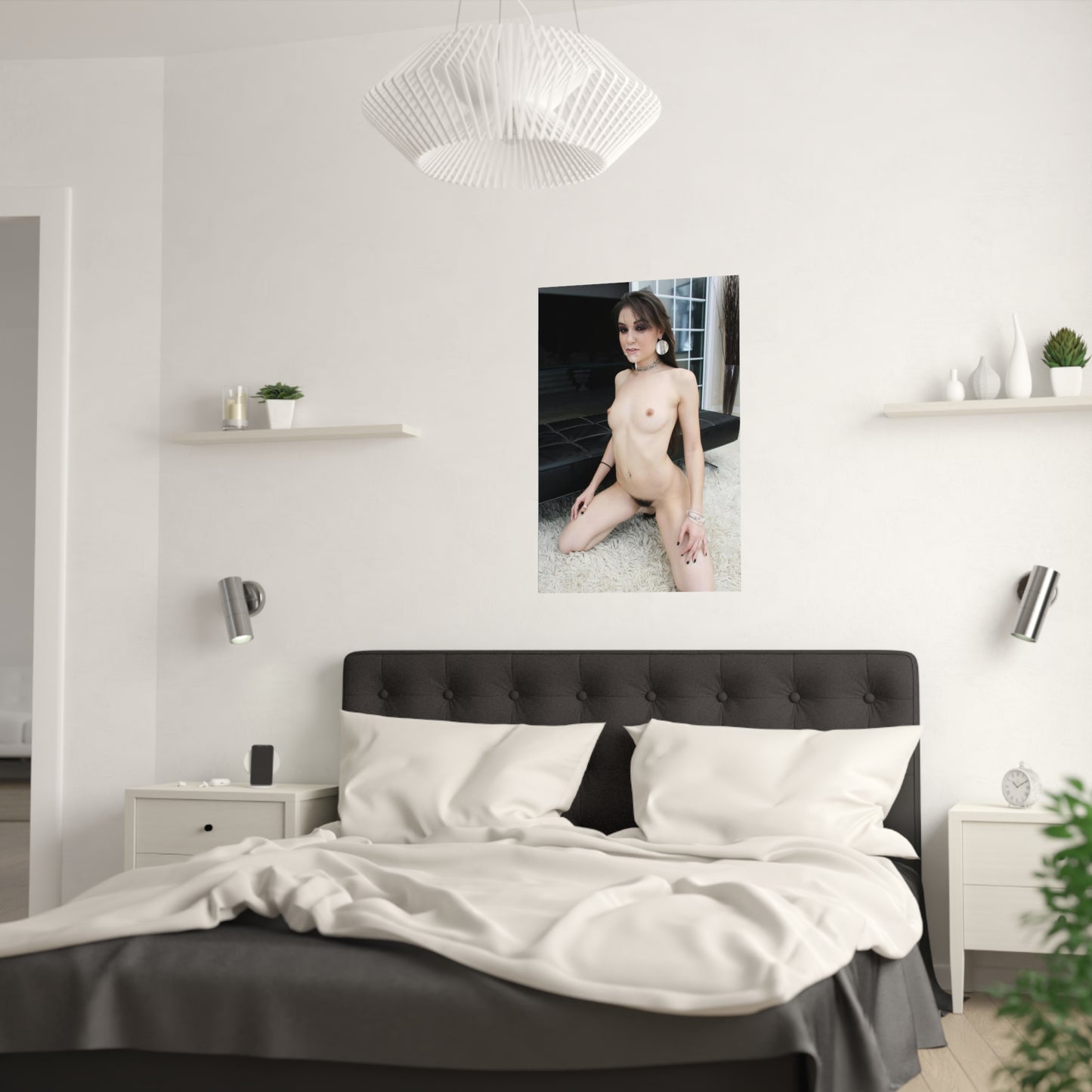 Satin Posters (210gsm) Adult Star Sasha Grey Nude
