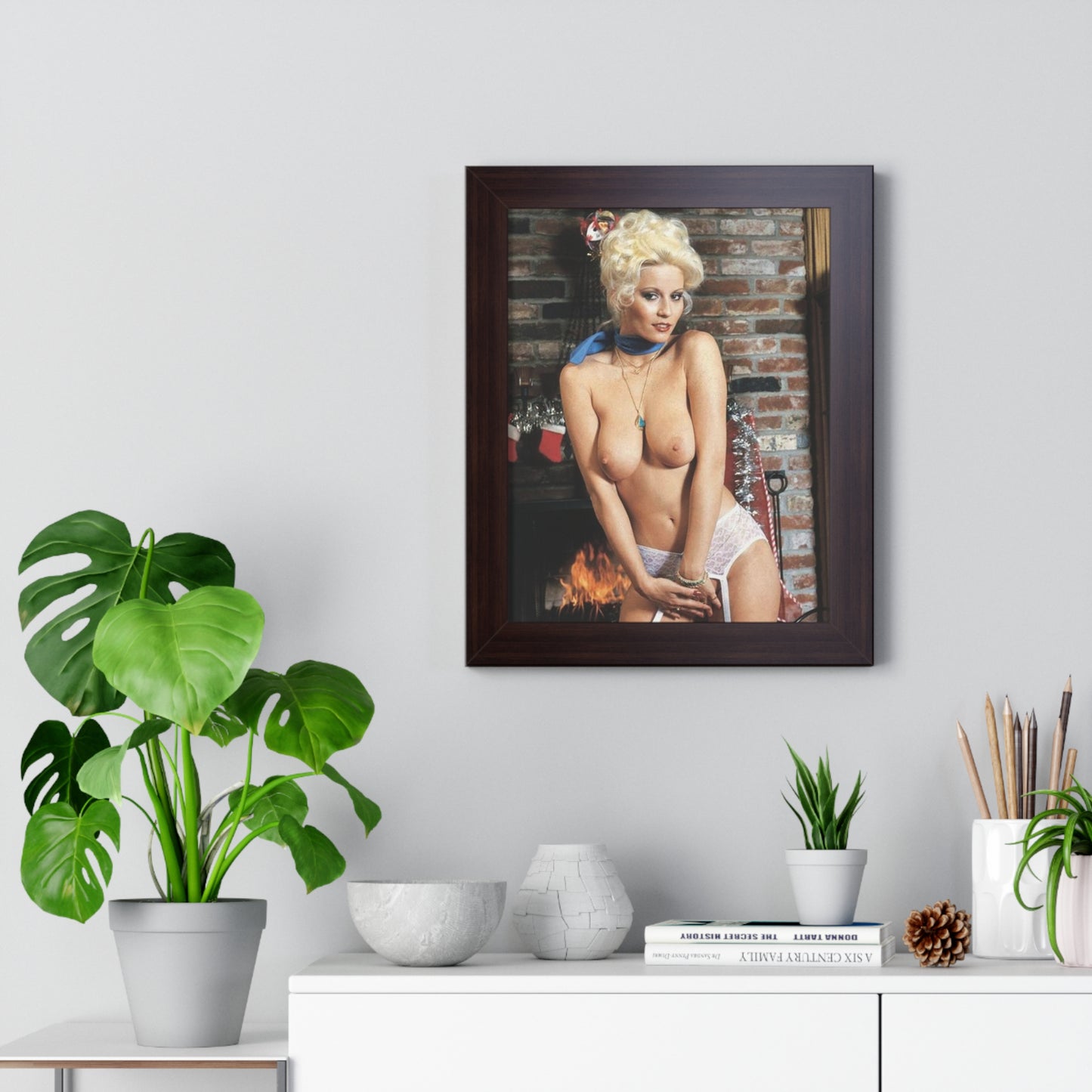 Framed Vertical Poster Porn Star Seka Nude