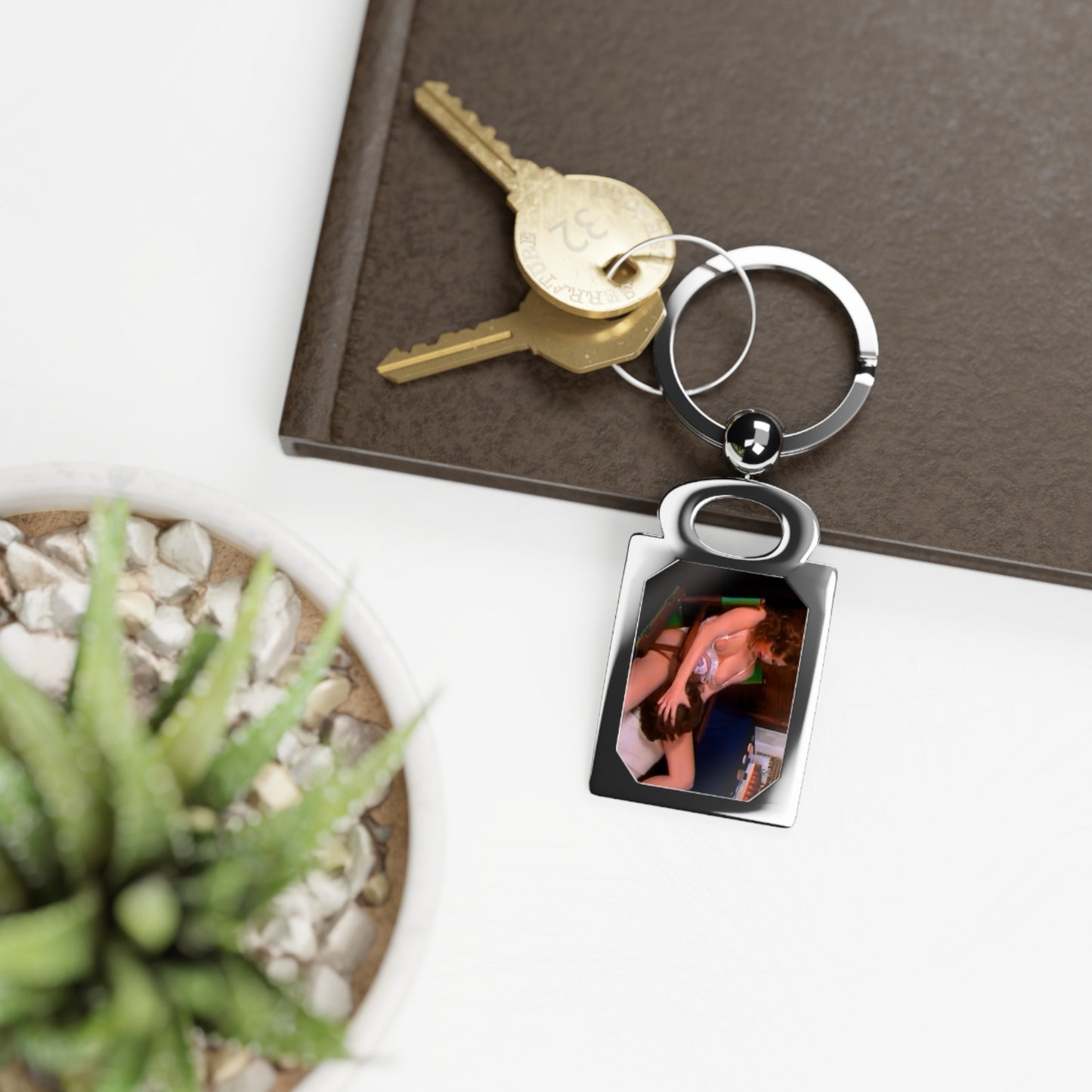 Rectangle Photo Keyring Traci Lords Nude Retro Porn Star