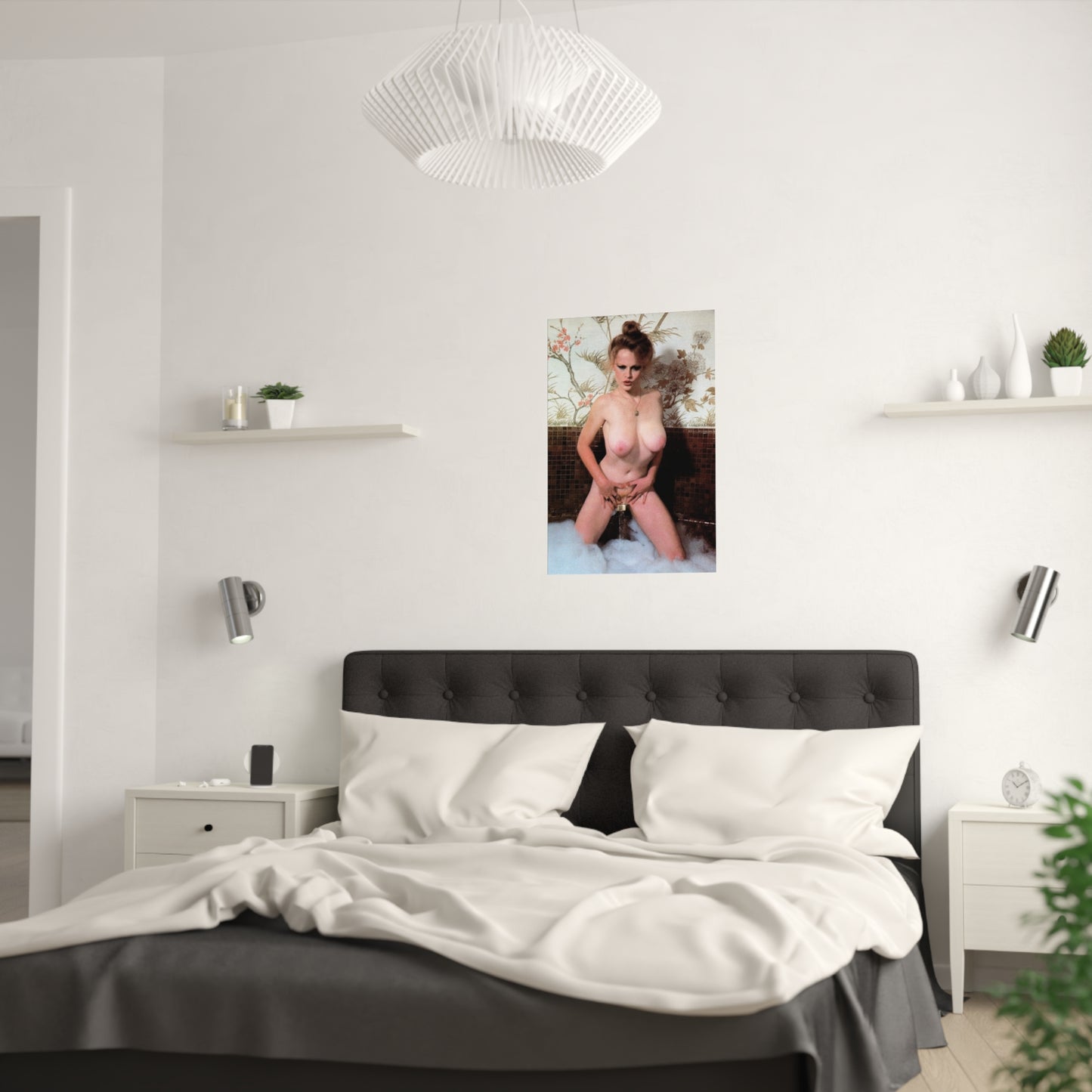 Satin Posters (210gsm) Retro Pornstar Lisa De Leeuw Nude