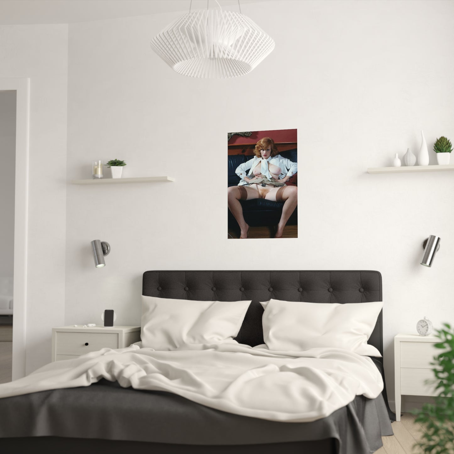 Satin Posters (210gsm) Retro Pornstar Lisa De Leeuw Nude