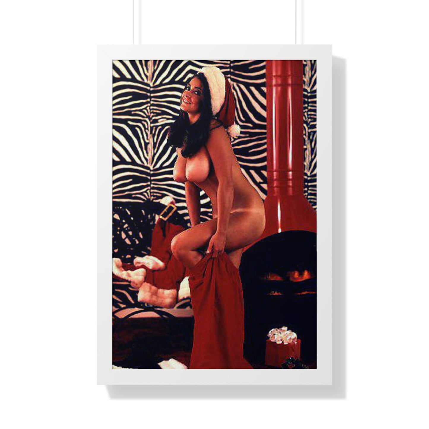 Framed Vertical Poster Playboy Playmate Cynthia Myers Nude