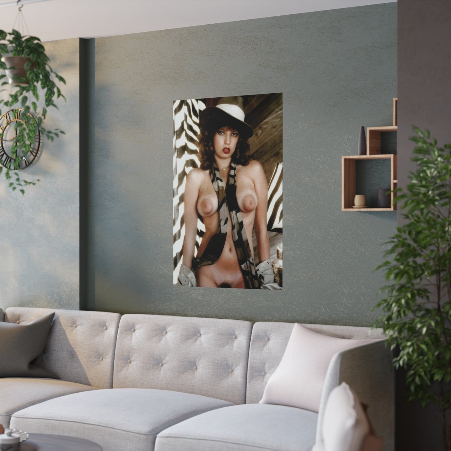 Satin Posters (210gsm) Retro 80s Adult Star Nude