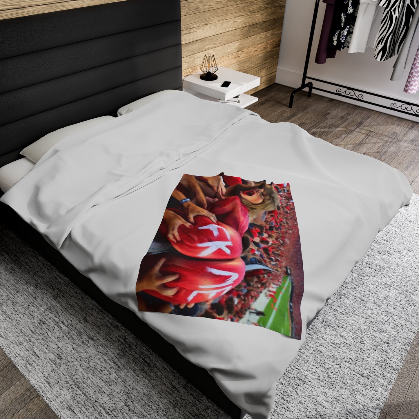 Velveteen Plush Blanket Taylor Swift AI Nudes
