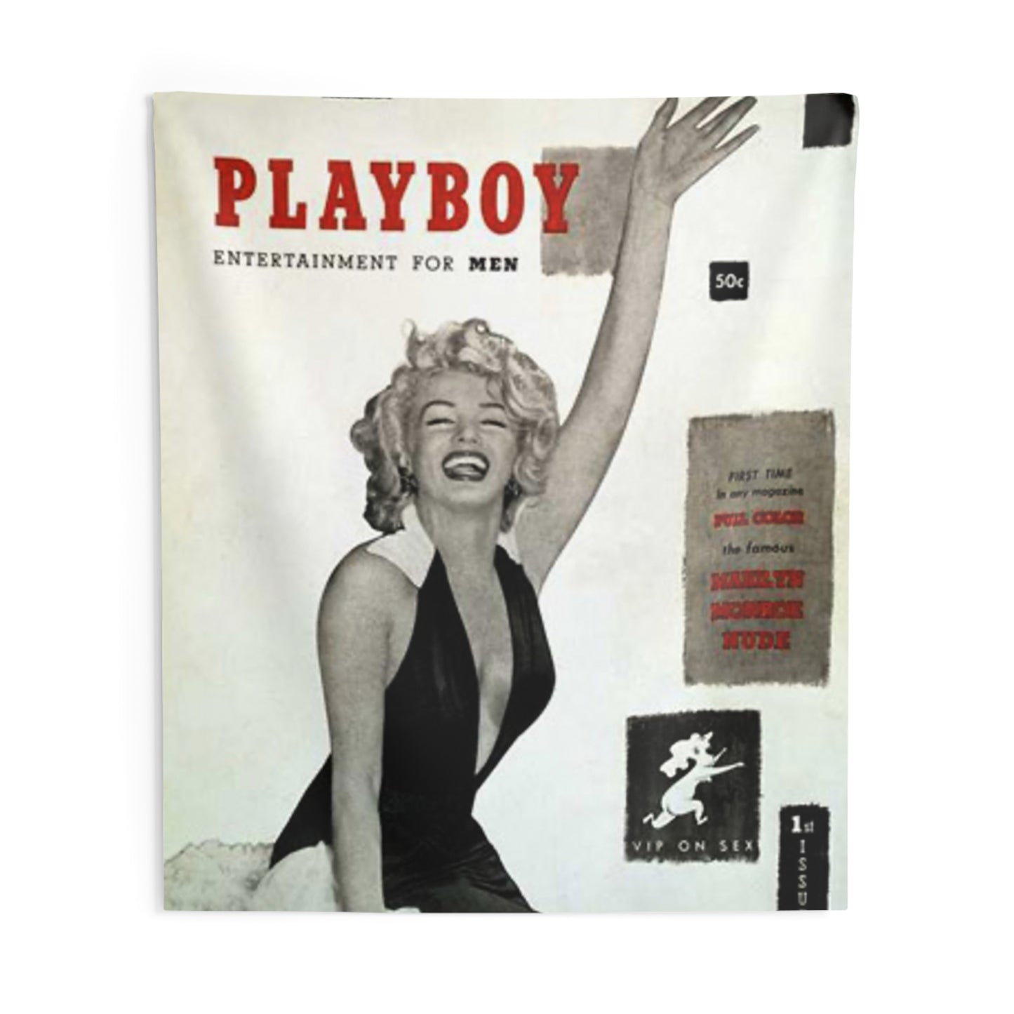 Indoor Wall Tapestries Playboy Cover December 1953 Marilyn Monroe