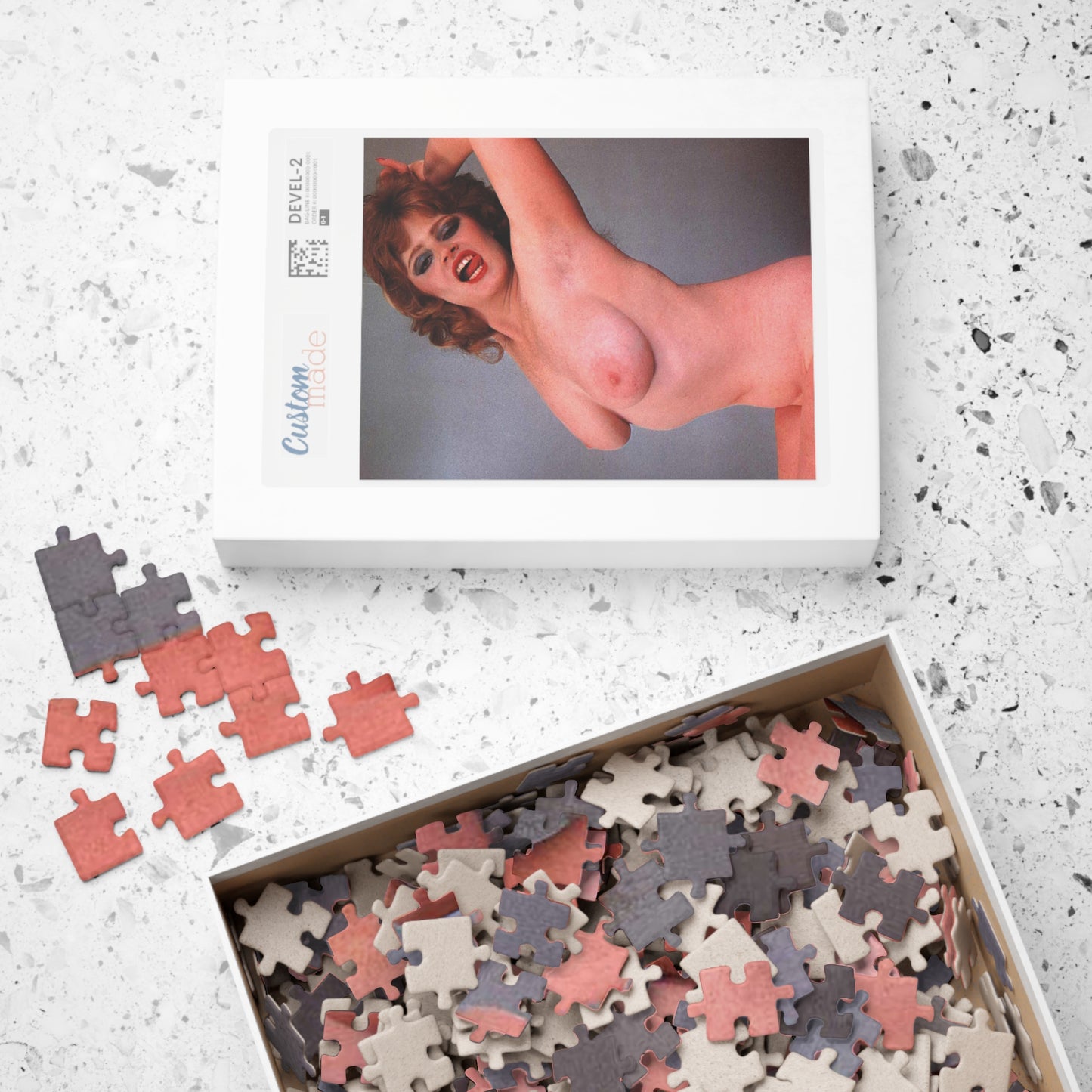 Puzzle (110, 252, 500, 1014-piece) Retro Pornstar Lisa De Leeuw Nude