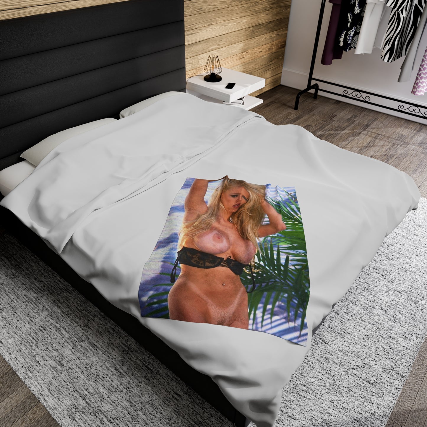 Velveteen Plush Blanket Pornstar Jenna Jameson Nude