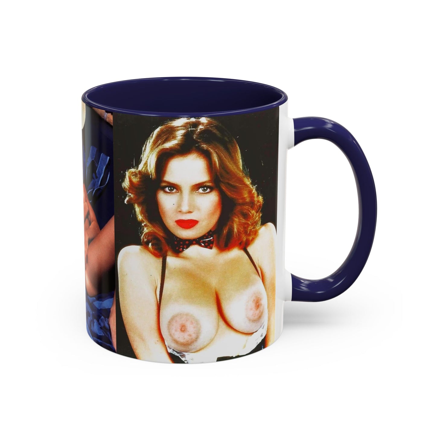 Accent Coffee Mug (11, 15oz) Retro Pornstar Traci Lords Nude