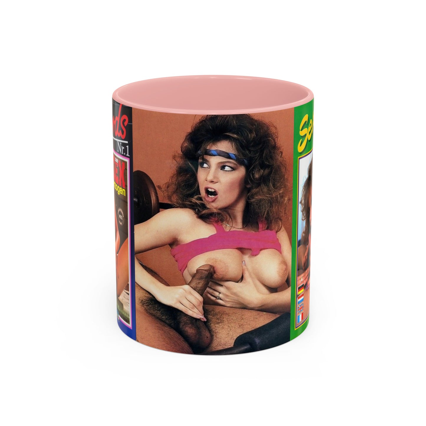 Accent Coffee Mug (11, 15oz) Traci Lords Nude Naked Retro Fuck Sex