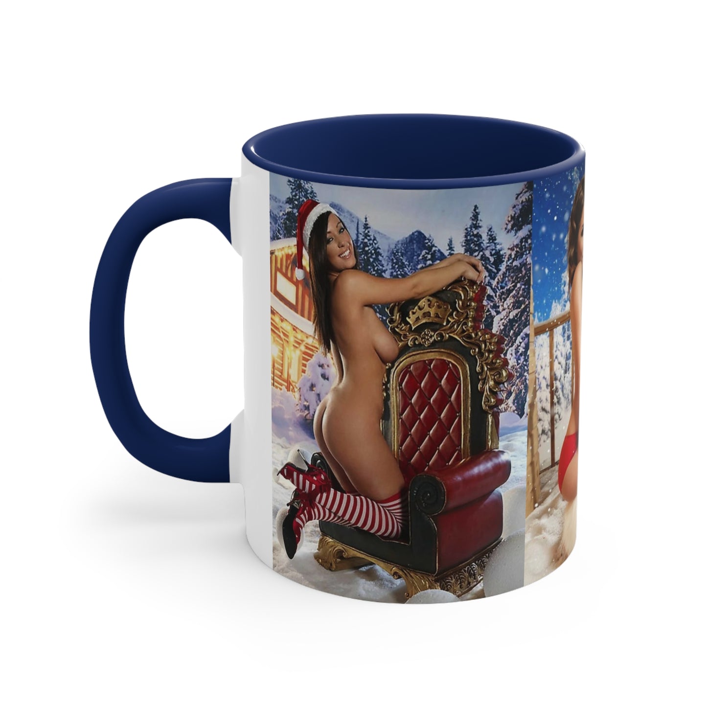 Accent Coffee Mug, 11oz Nude Christmas Pornstars