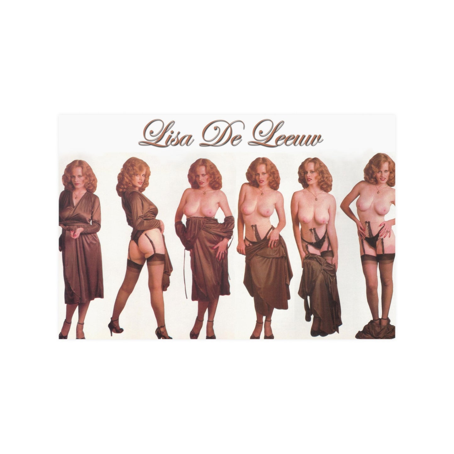 Satin Posters (210gsm) Retro Pornstar Lisa De Leeuw Nude