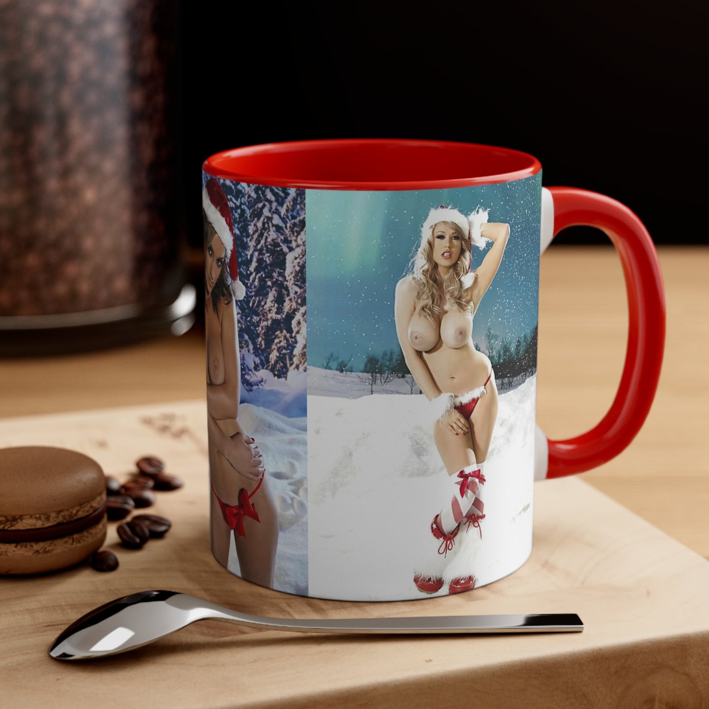 Accent Coffee Mug, 11oz Nude Christmas Pornstars