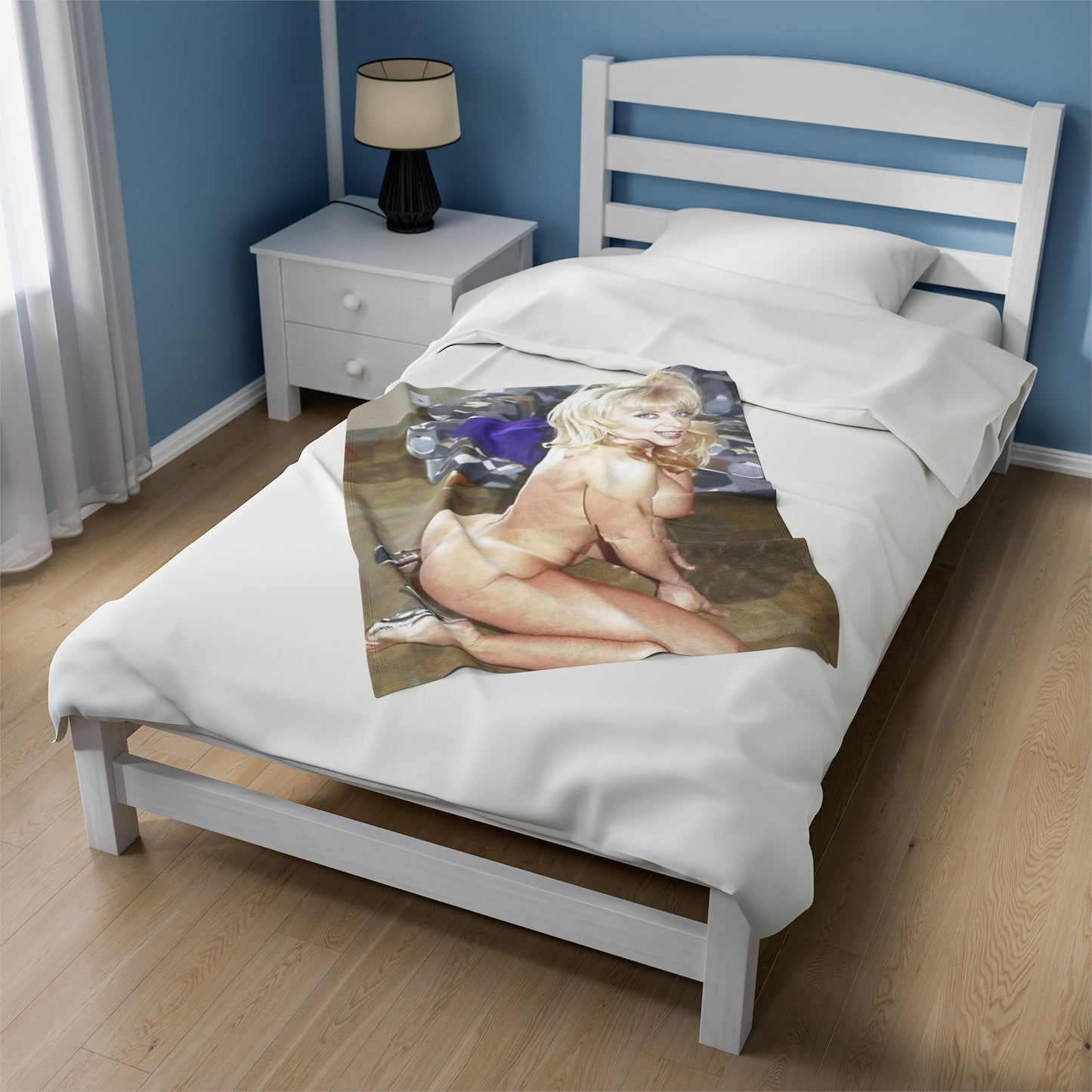 Velveteen Plush Blanket Porn Star Nina Hartley Nude