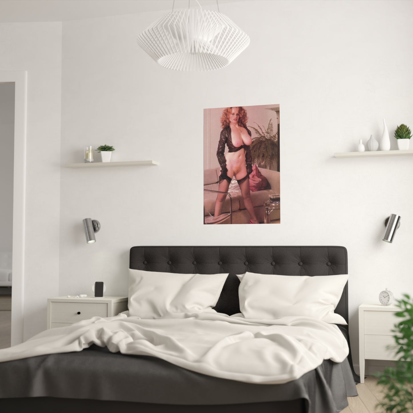 Satin Posters (210gsm) Retro Pornstar Lisa De Leeuw Nude