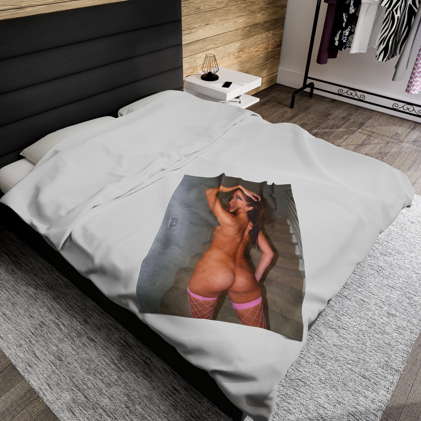 Velveteen Plush Blanket Adult Star Jenna Haze Nude