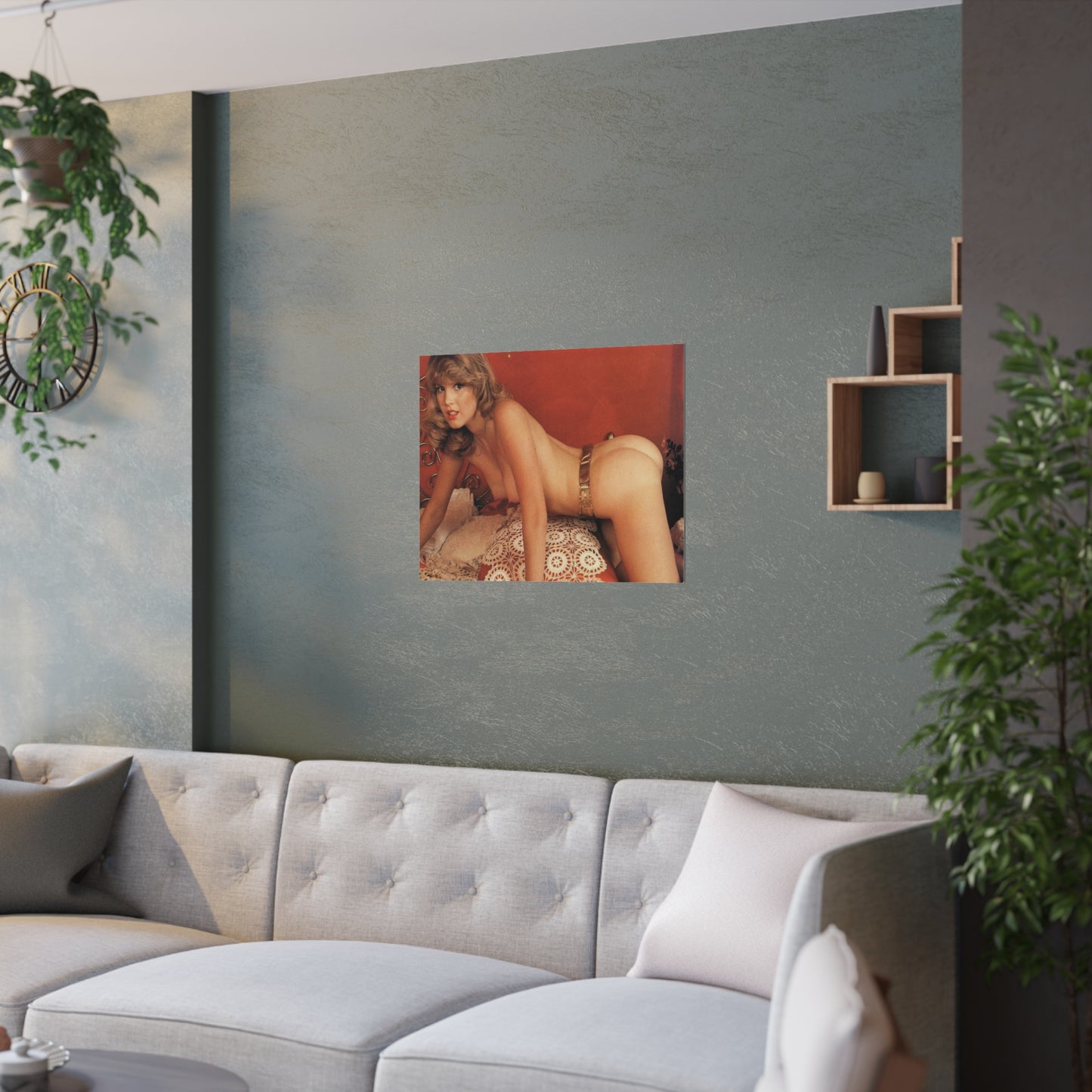 Satin Posters (210gsm) Retro Pornstar Shauna Grant Nude