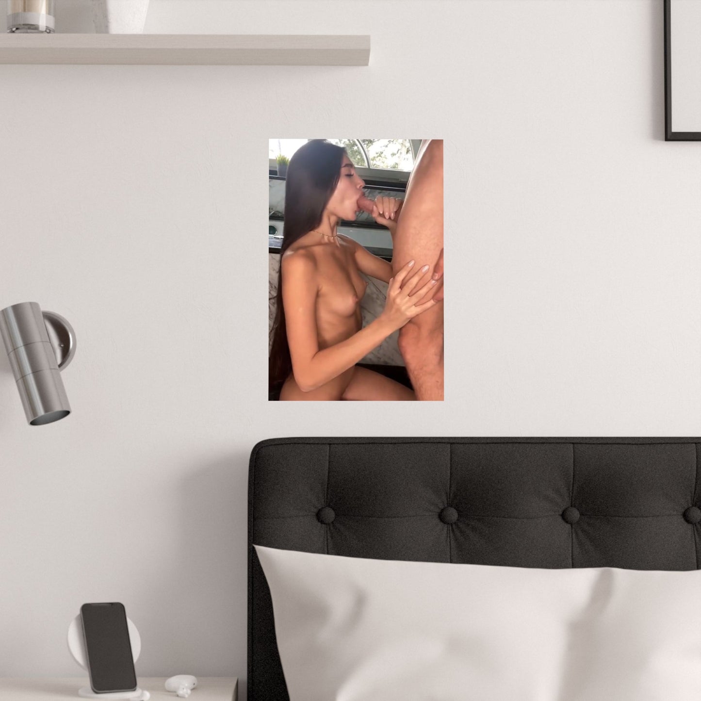 Satin Posters (210gsm) Skinny Teen Sucking Cock