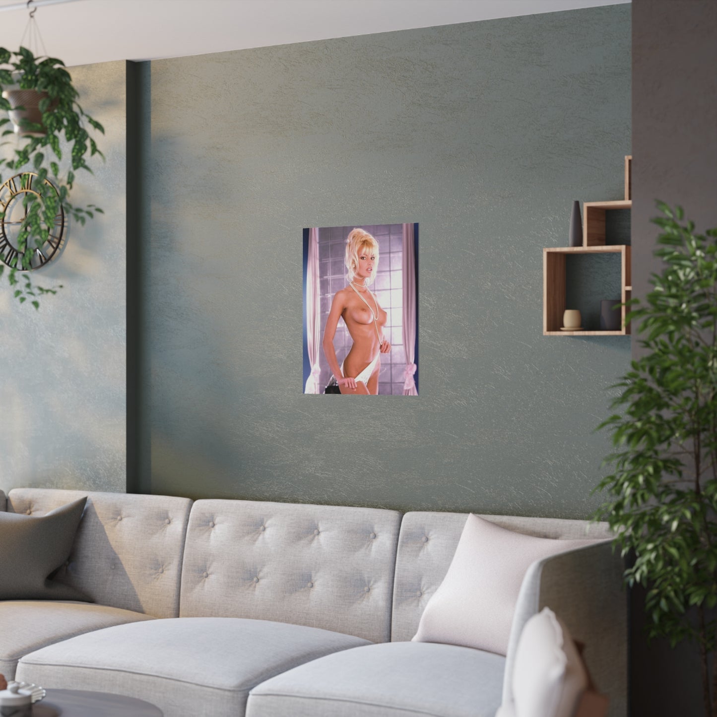 Satin Posters (210gsm) Retro Pornstar Anita Blond